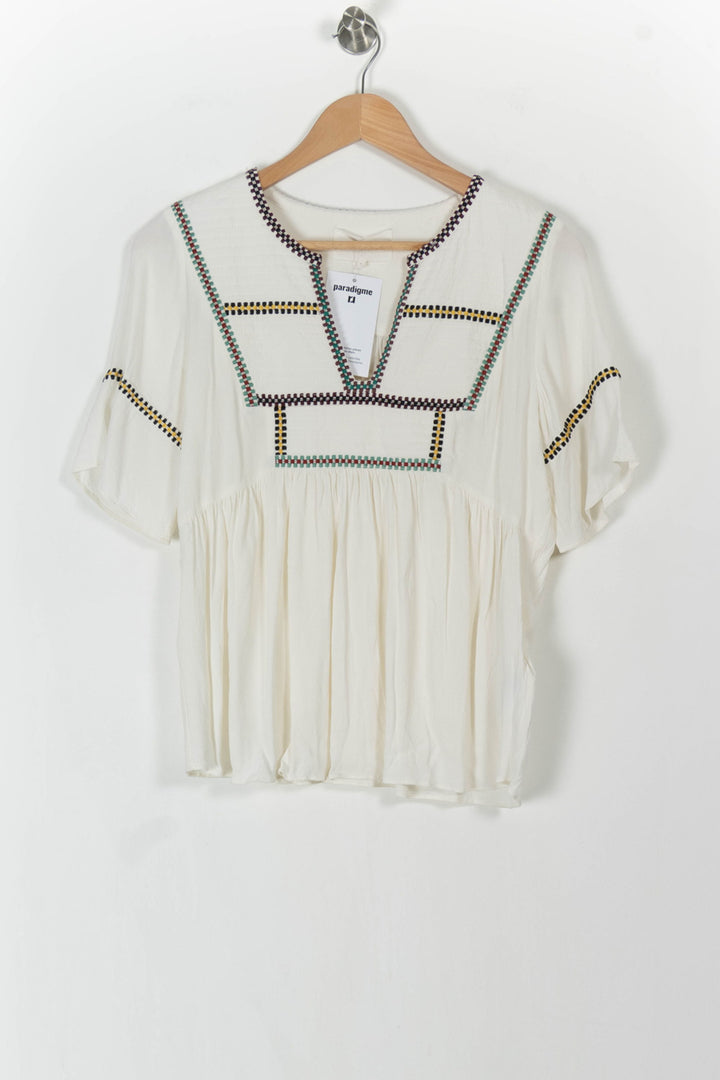 Blouse Blanche - Taille S/36 de la marque ba&sh | PARAD105887 - Vendu par Paradigme - Image 2
