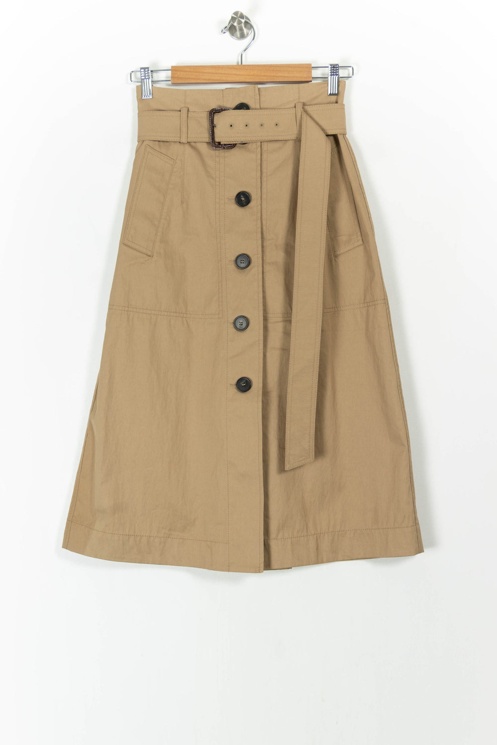Jupe Midi Beige - Taille M/38 de la marque Weekend Max Mara | PARAD105888 - Vendu par Paradigme - Image 2