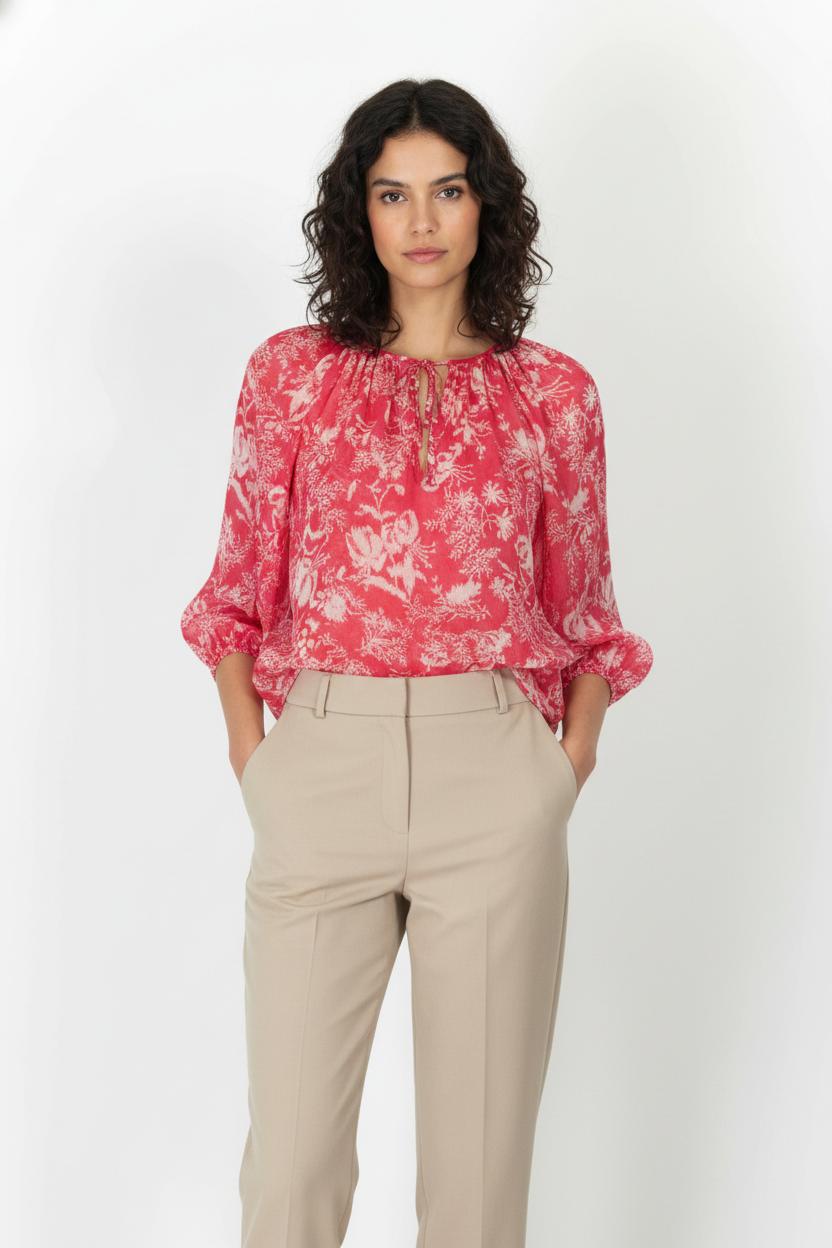 Blouse Rose et Blanche - Taille S/36 de la marque ba&sh | PARAD105891 - Vendu par Paradigme - Image 1