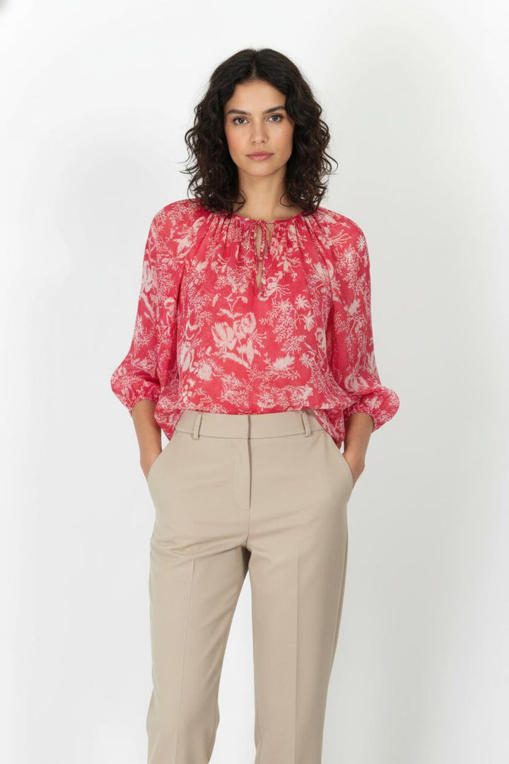 Blouse Rose et Blanche - Taille S/36 de la marque ba&sh | PARAD105891 - Vendu par Paradigme - Image 1