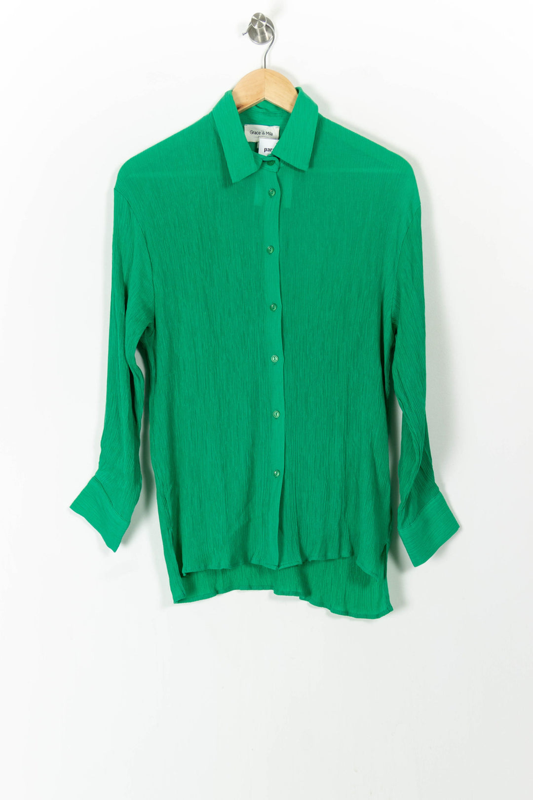 Chemise Verte - Taille M/38 de la marque Grace & Mila | PARAD105893 - Vendu par Paradigme - Image 2