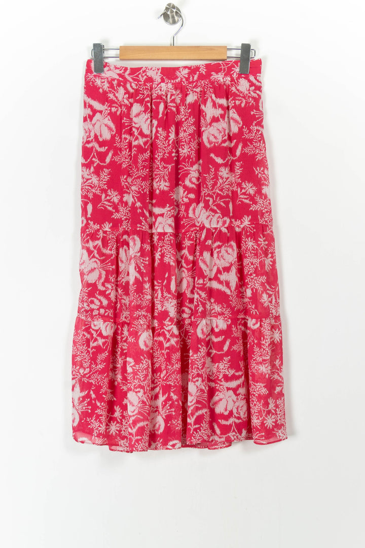 Jupe Longue Rose et Blanche - Taille L/40 de la marque ba&sh | PARAD105899 - Vendu par Paradigme - Image 2
