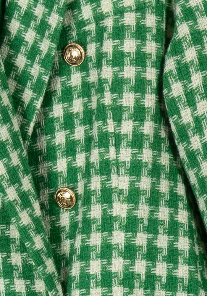 Blazer Vert et Blanc - Taille S/36 de la marque La Petite Etoile | PARAD105904 - Vendu par Paradigme - Image 3