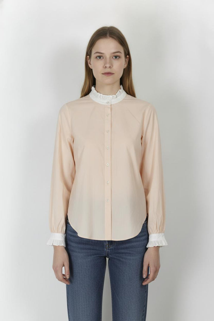 Chemise Rose et Blanche - Taille S/36 de la marque Mes Demoiselles Paris | PARAD105910 - Vendu par Paradigme - Image 1