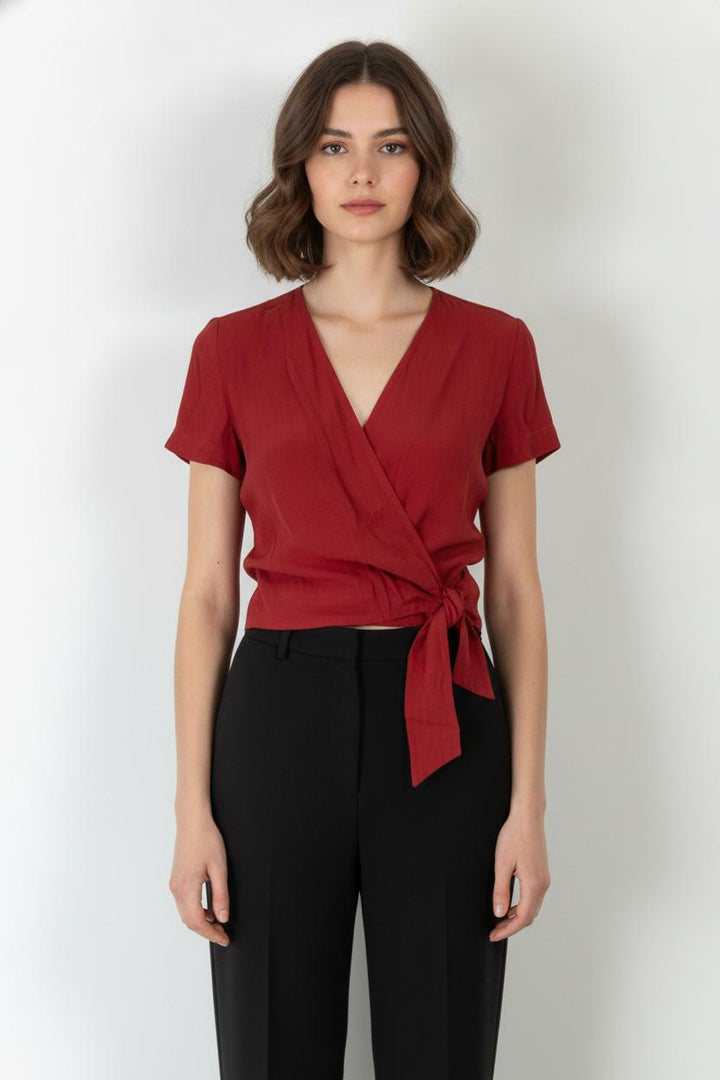 Blouse Rouge - Taille S/36 de la marque Comptoir des Cotonniers | PARAD105913 - Vendu par Paradigme - Image 1