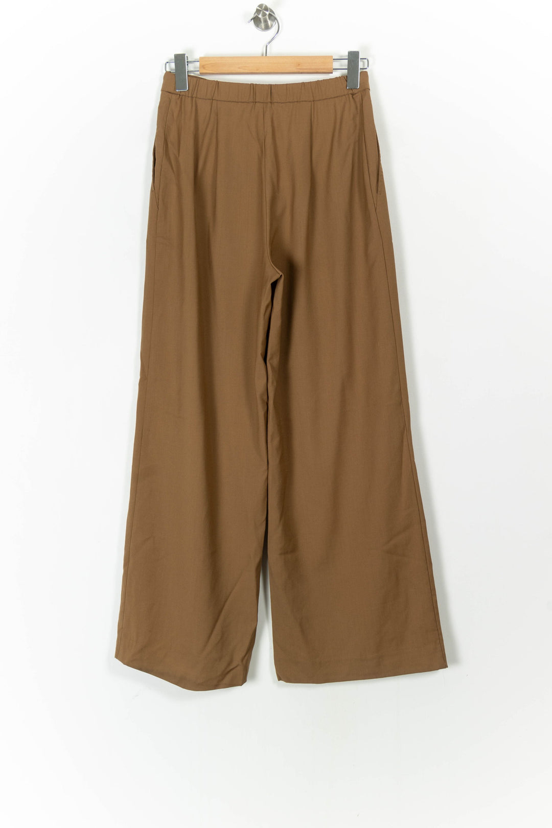Pantalon Large Marron - Taille M/38 de la marque Max Mara | PARAD105915 - Vendu par Paradigme - Image 4