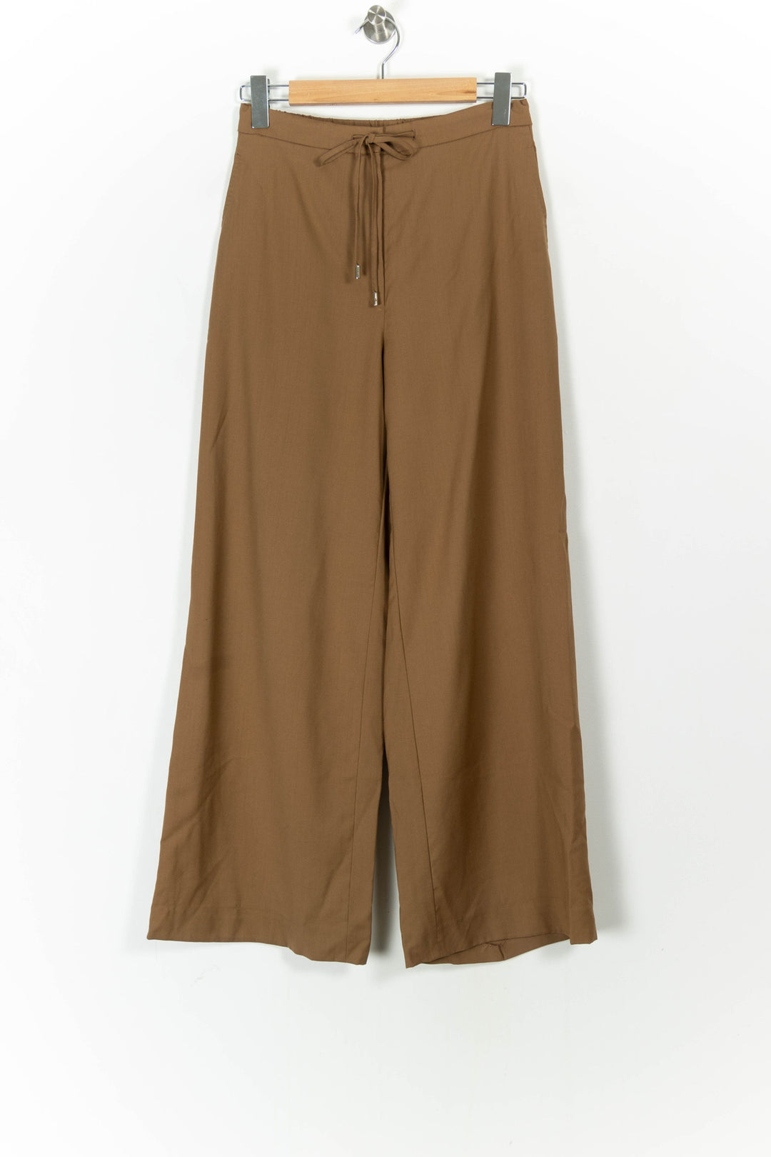 Pantalon Large Marron - Taille M/38 de la marque Max Mara | PARAD105915 - Vendu par Paradigme - Image 2