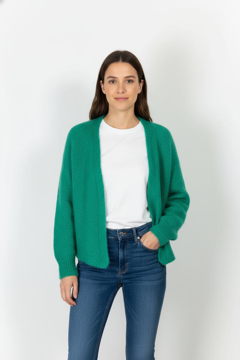 Cardigan Vert - Taille M/38 de la marque La Petite Etoile | PARAD105919 - Vendu par Paradigme - Image 1