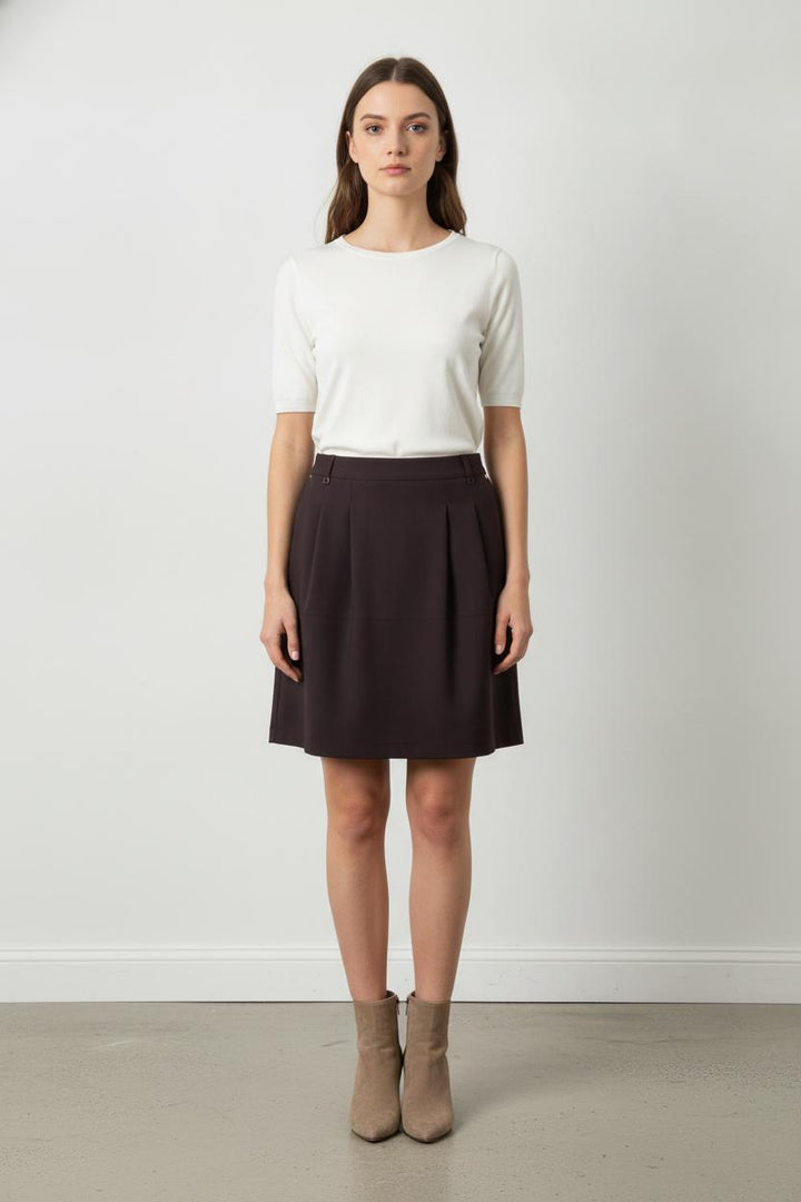 Jupe Courte Violette - Taille XL/42 de la marque Indies | PARAD105921 - Vendu par Paradigme - Image 1