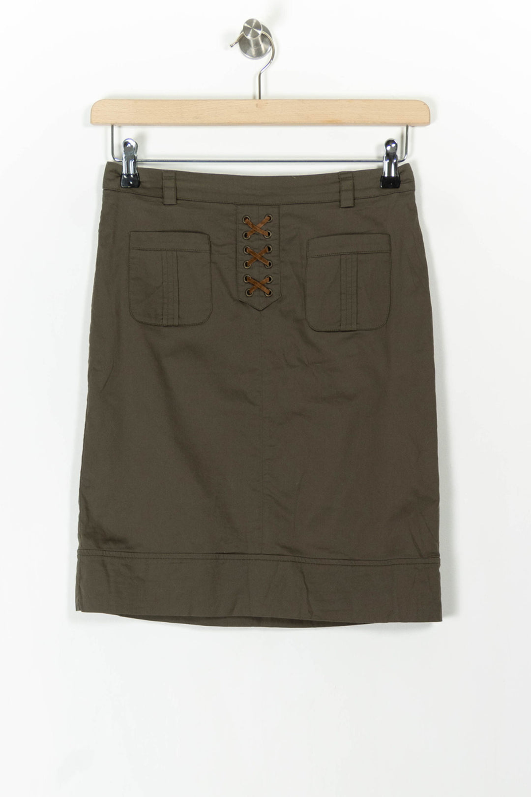 Jupe Droite Verte - Taille S/36 de la marque Caroll | PARAD105922 - Vendu par Paradigme - Image 2