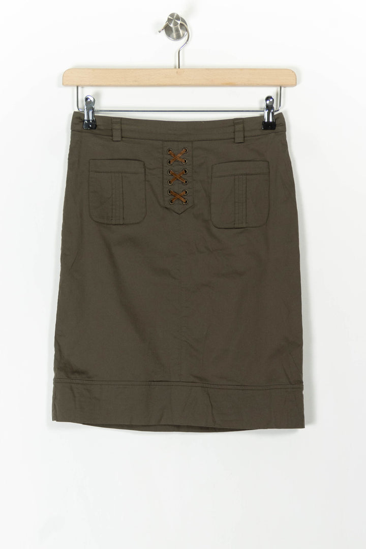 Jupe Droite Verte - Taille S/36 de la marque Caroll | PARAD105922 - Vendu par Paradigme - Image 2