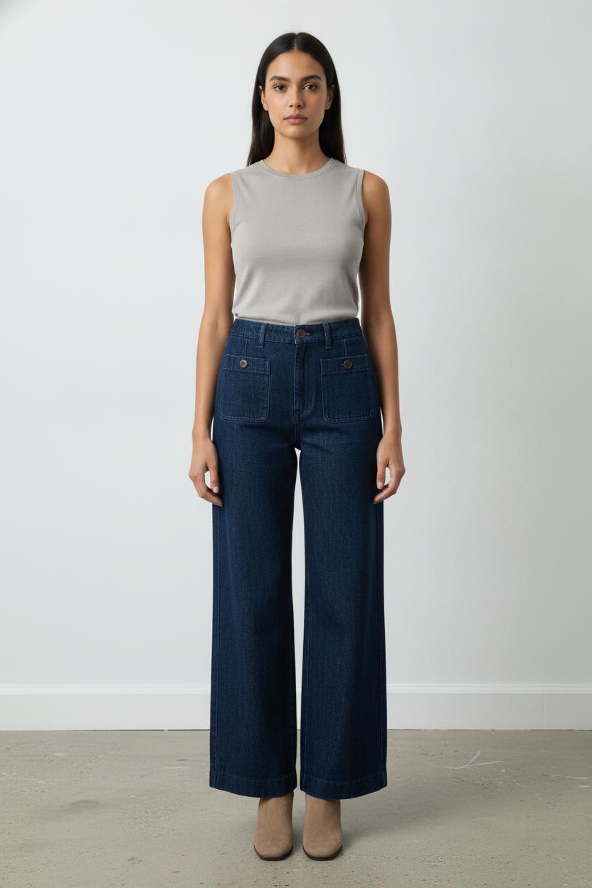 Jean Bleu - Taille XL/42 de la marque Sézane | PARAD105932 - Vendu par Paradigme - Image 1