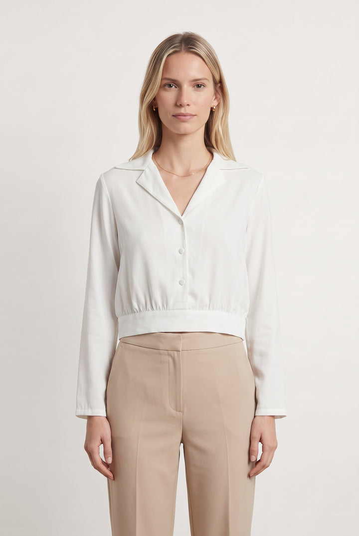 Chemise Blanche - Taille M/38 de la marque Agnès b. | PARAD105933 - Vendu par Paradigme - Image 1