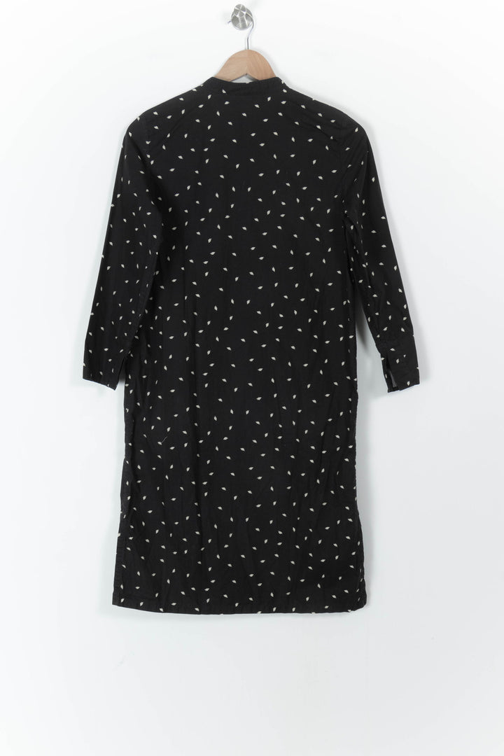 Robe Chemise Noire et Blanche - Taille XS/34 de la marque A.P.C. | PARAD105941 - Vendu par Paradigme - Image 4