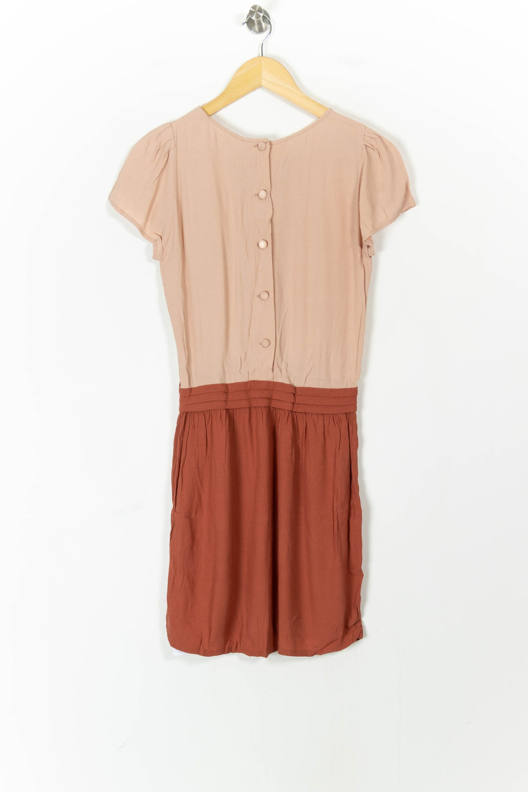 Robe Courte Rose et Marron - Taille S/36 de la marque Sessùn | PARAD105944 - Vendu par Paradigme - Image 4