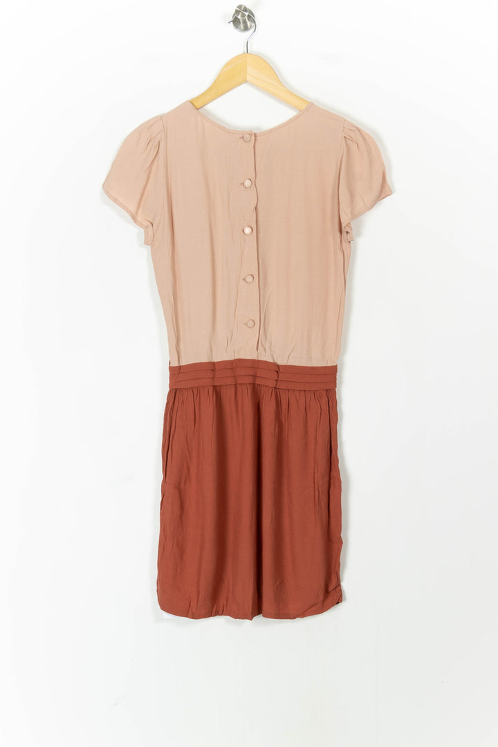 Robe Courte Rose et Marron - Taille S/36 de la marque Sessùn | PARAD105944 - Vendu par Paradigme - Image 4