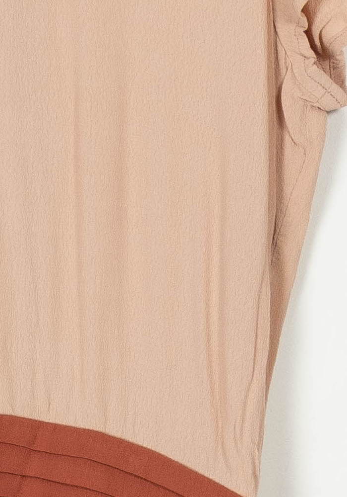 Robe Courte Rose et Marron - Taille S/36 de la marque Sessùn | PARAD105944 - Vendu par Paradigme - Image 3