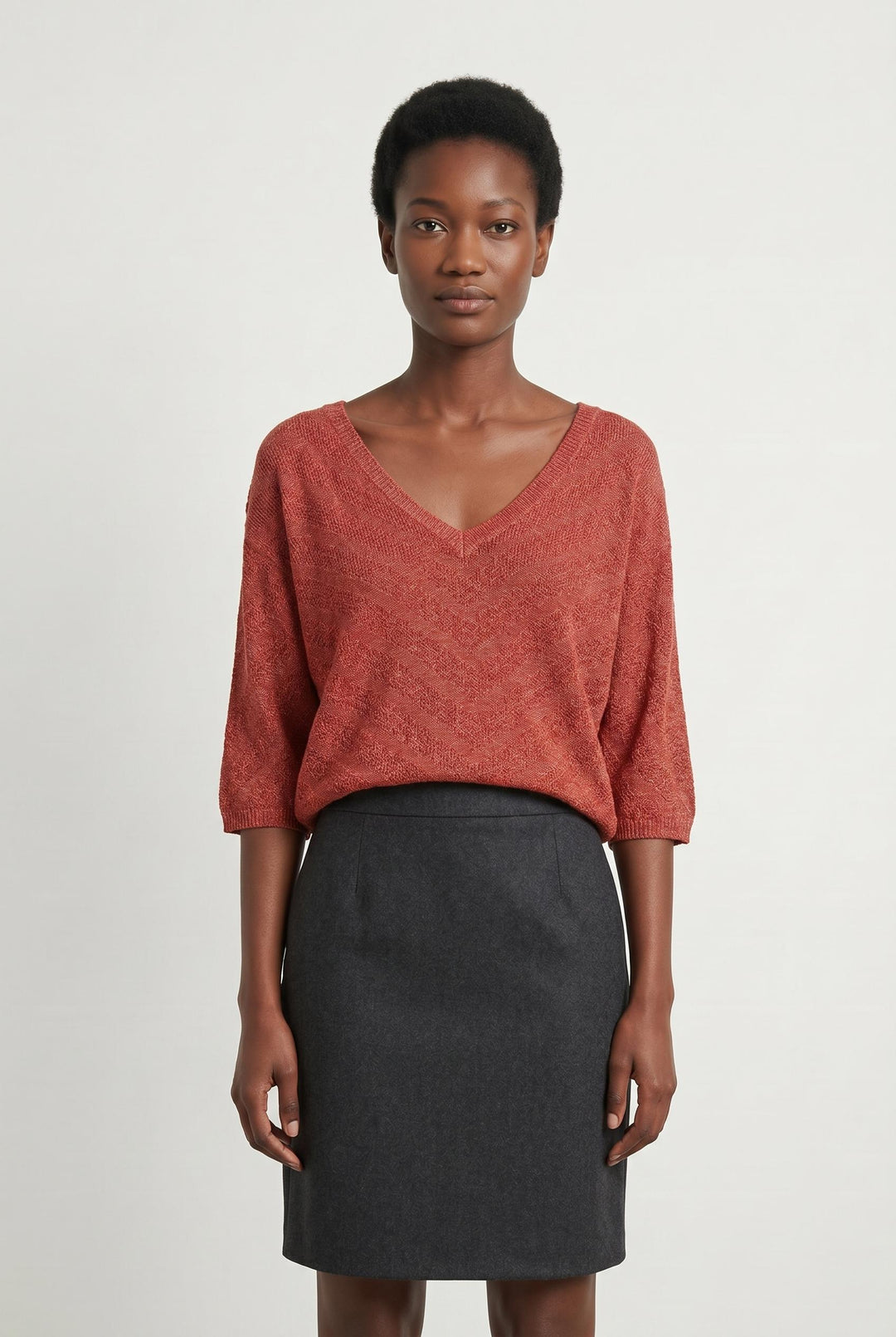 Pull Rouge - Taille M/38 de la marque Stella Forest | PARAD105945 - Vendu par Paradigme - Image 1