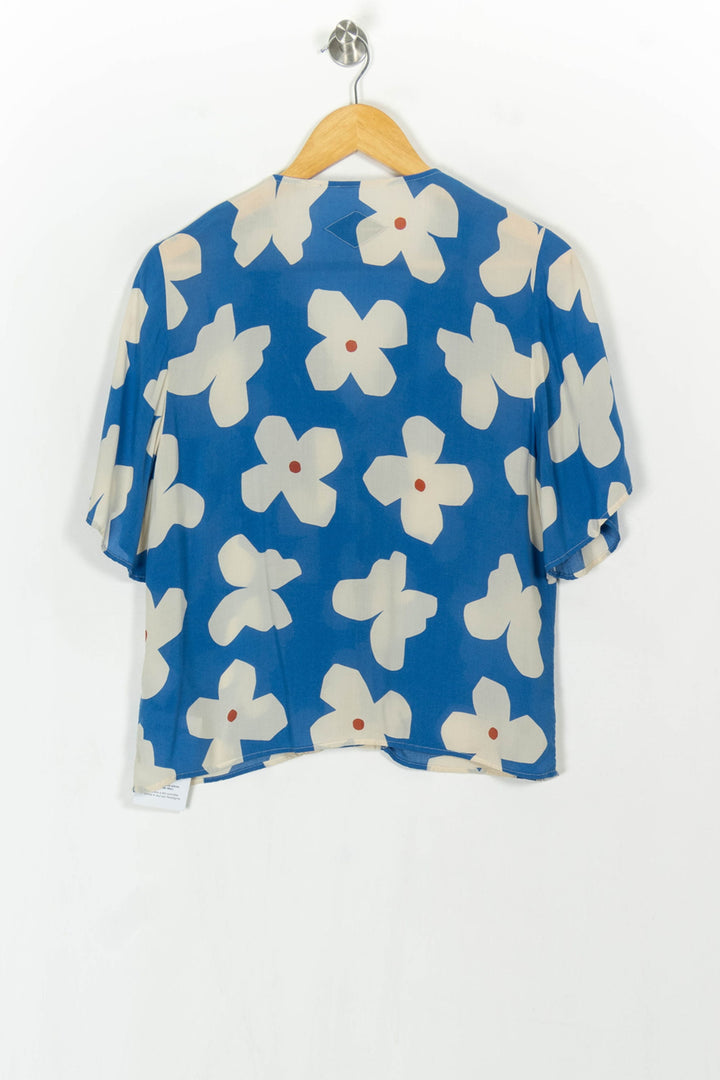 Blouse Bleue et Beige - Taille XS/34 de la marque Thinking Mu | PARAD105946 - Vendu par Paradigme - Image 5