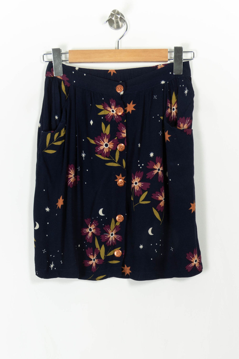 Jupe Fleurie Bleue - Taille S/36 de la marque Des petits hauts | PARAD105950 - Vendu par Paradigme - Image 2