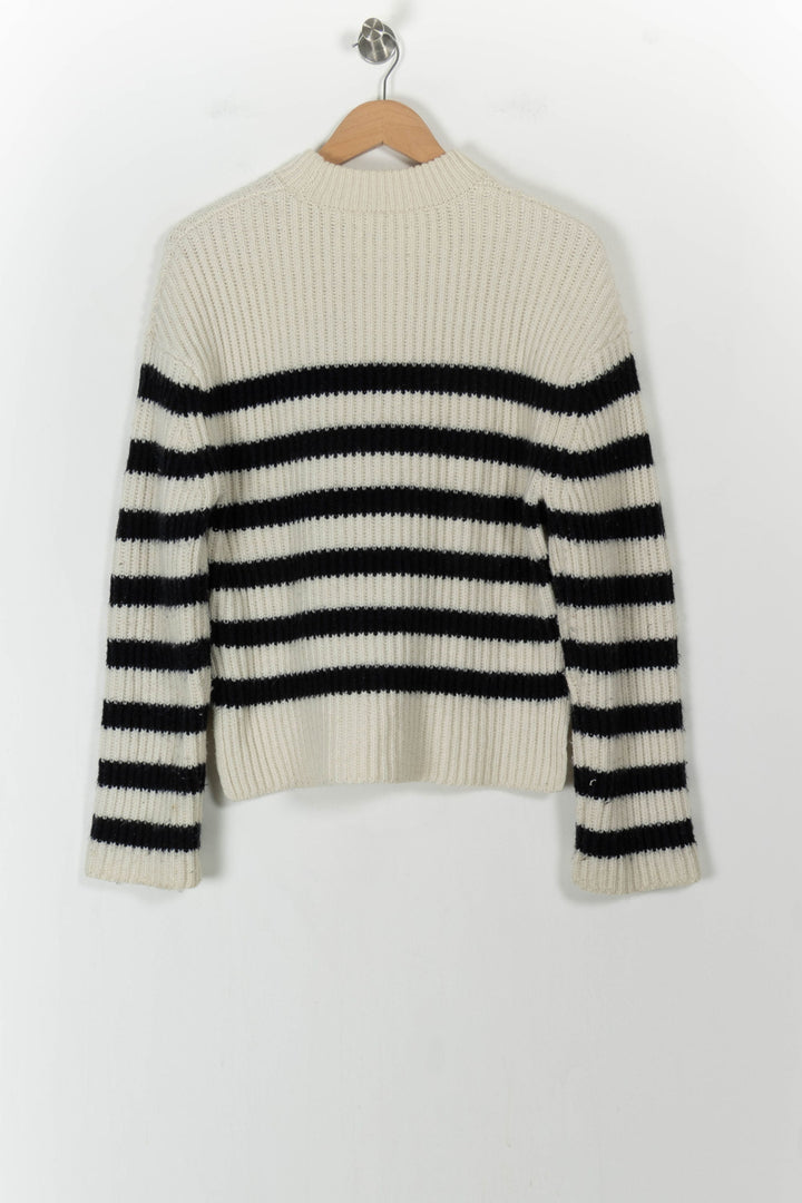 Pull Rayé Beige et Noir - Taille XS/34 de la marque Samsoe Samsoe | PARAD105955 - Vendu par Paradigme - Image 4