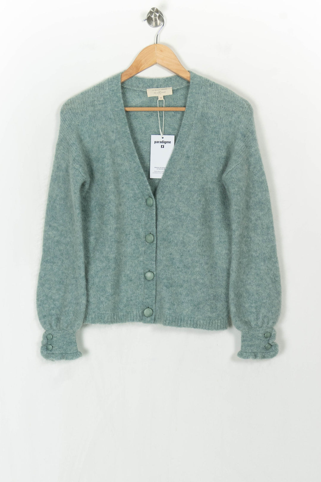 Cardigan Bleu - Taille XS/34 de la marque Sézane | PARAD105956 - Vendu par Paradigme - Image 2