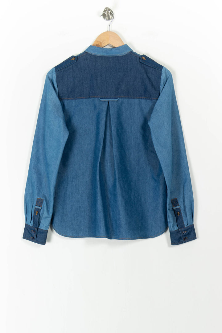 Chemise en Jean Bleu - Taille S/36 de la marque Sessùn | PARAD105957 - Vendu par Paradigme - Image 4