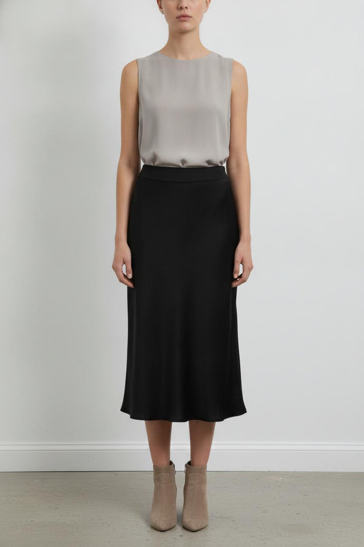 Jupe Midi Noire - Taille M/38 de la marque Sézane | PARAD105959 - Vendu par Paradigme - Image 1