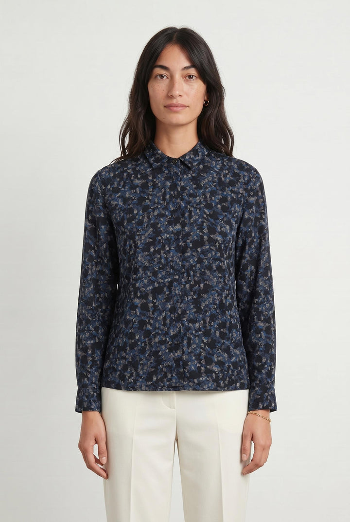 Chemise Bleue et Noire - Taille M/38 de la marque Sessùn | PARAD105960 - Vendu par Paradigme - Image 1