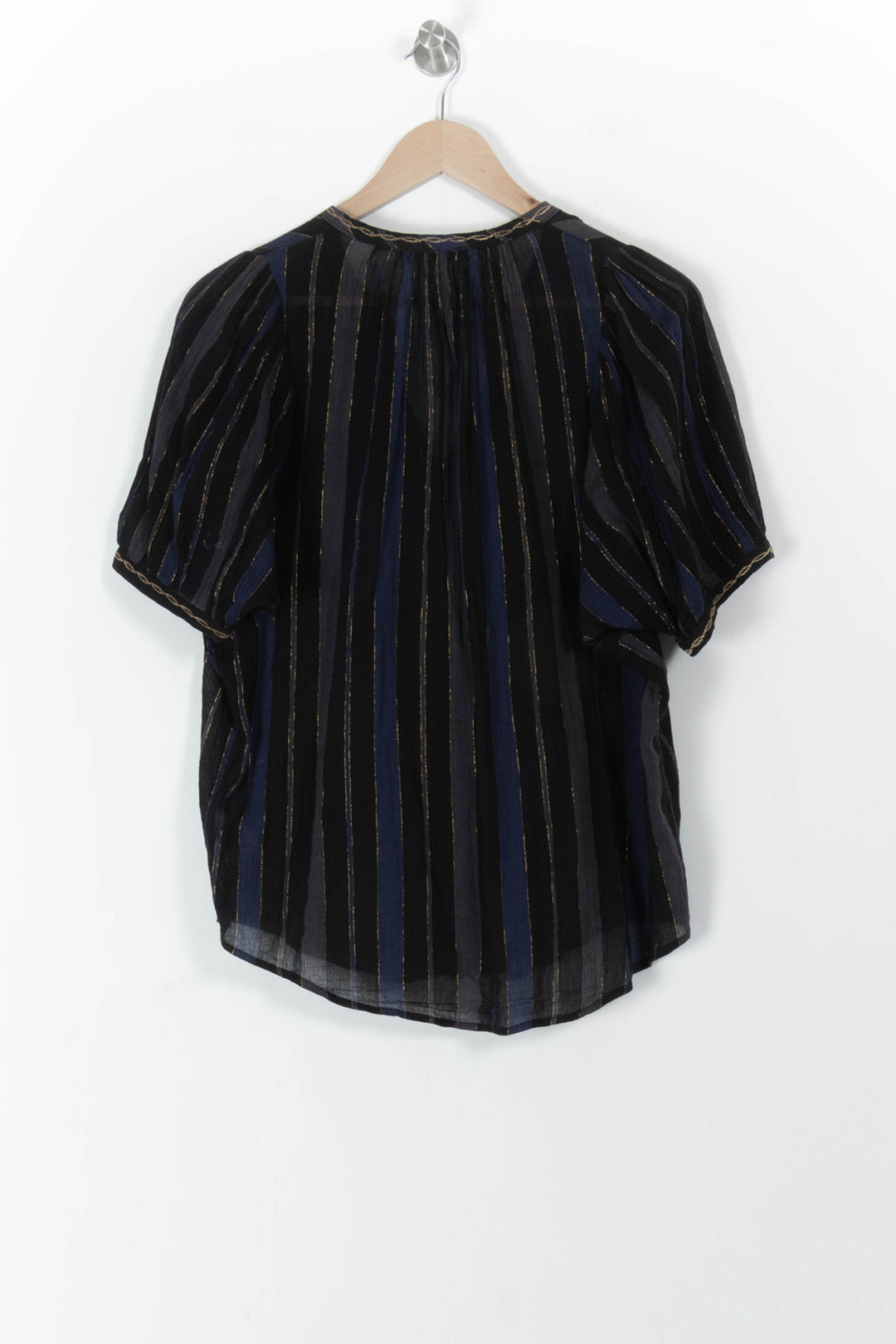 Blouse Bleue et Noire - Taille S/36 de la marque Sessùn | PARAD105963 - Vendu par Paradigme - Image 4