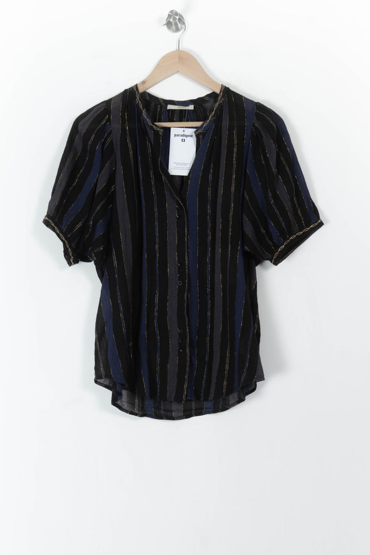 Blouse Bleue et Noire - Taille S/36 de la marque Sessùn | PARAD105963 - Vendu par Paradigme - Image 2