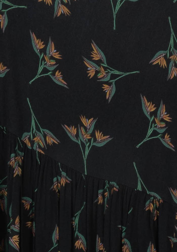 Robe Fleurie Noire - Taille S/36 de la marque ba&sh | PARAD105967 - Vendu par Paradigme - Image 3