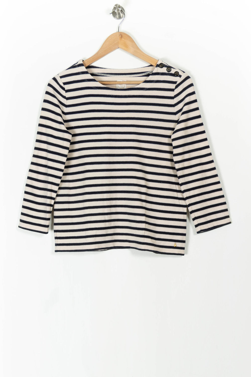 Marinière Écrue et Marine - Taille S/36 de la marque Des petits hauts | PARAD105969 - Vendu par Paradigme - Image 2