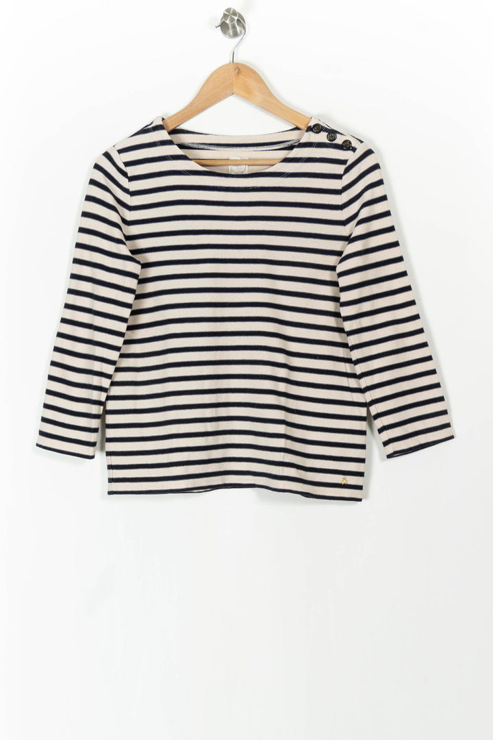 Marinière Écrue et Marine - Taille S/36 de la marque Des petits hauts | PARAD105969 - Vendu par Paradigme - Image 2
