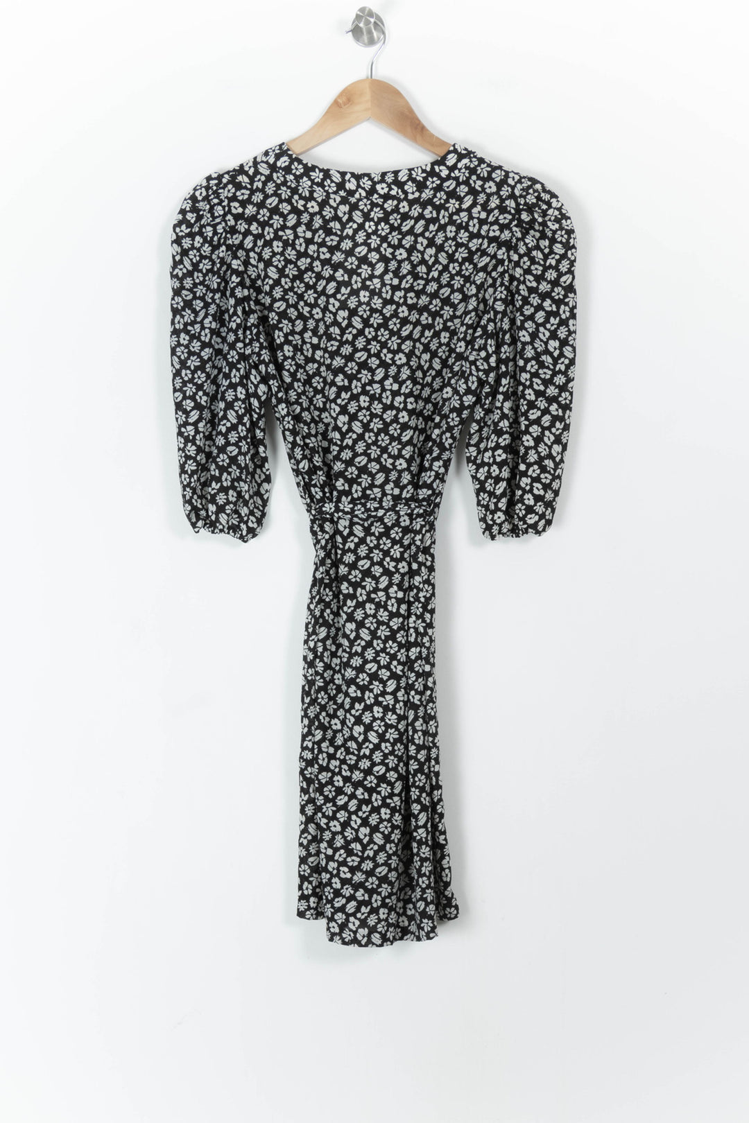 Robe Fleurie Noire et Blanche - Taille M/38 de la marque Pablo | PARAD105971 - Vendu par Paradigme - Image 4