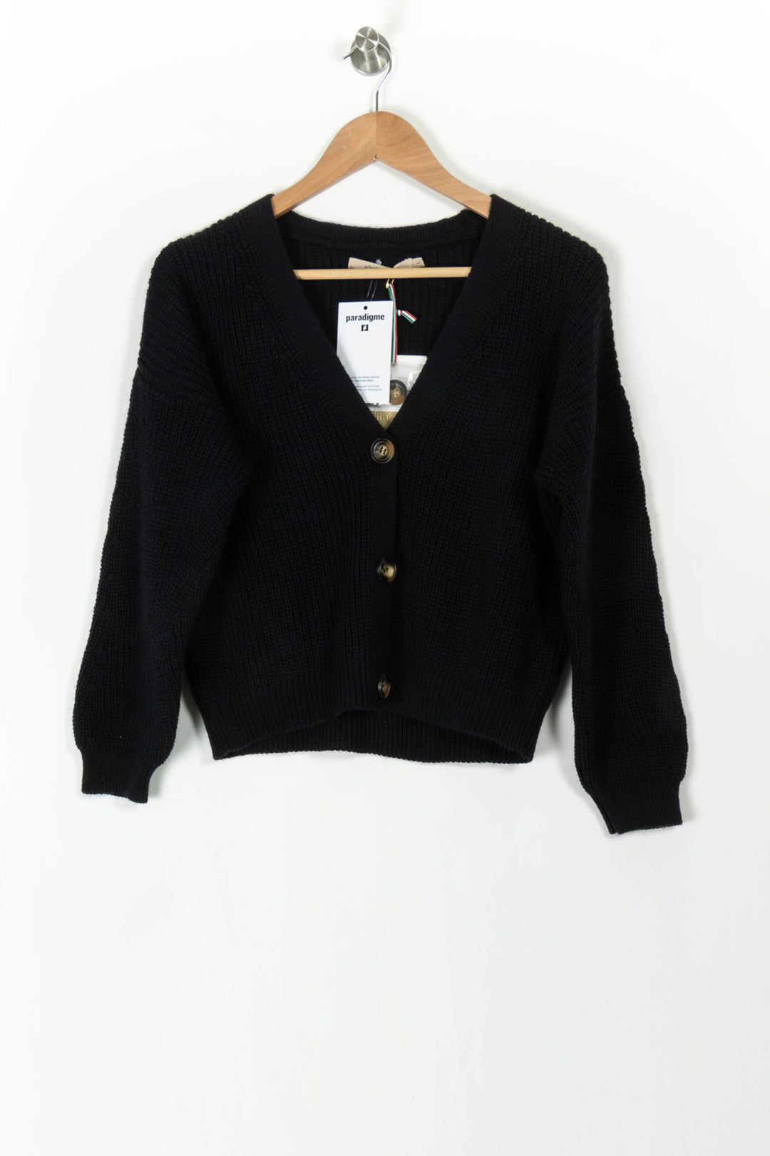 Cardigan Bleu - Taille L/40 de la marque La Fée Maraboutée | PARAD105975 - Vendu par Paradigme - Image 2