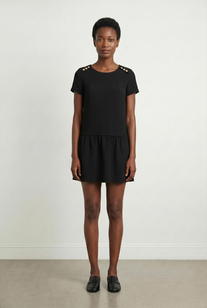 Robe Courte Noire - Taille S/36 de la marque Sézane | PARAD105976 - Vendu par Paradigme - Image 1
