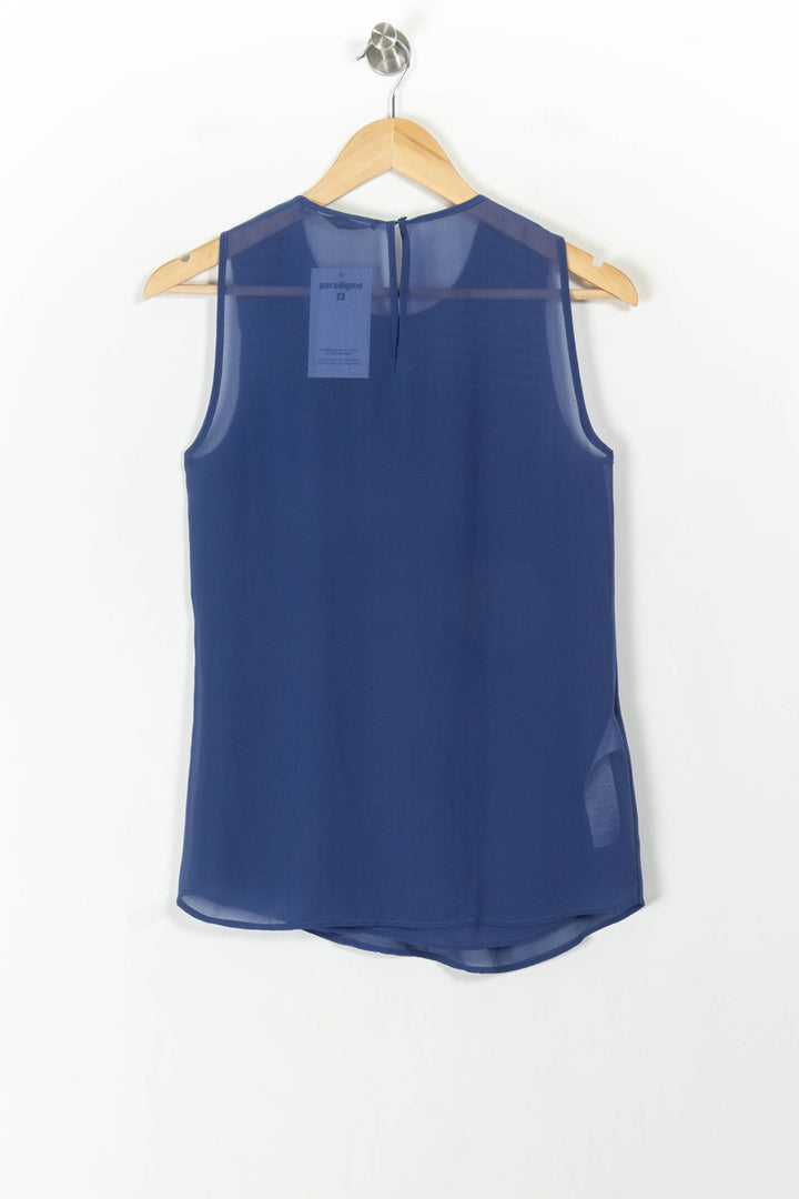 Top Sans Manches Bleu - Taille S/36 de la marque Comptoir des Cotonniers | PARAD105979 - Vendu par Paradigme - Image 4