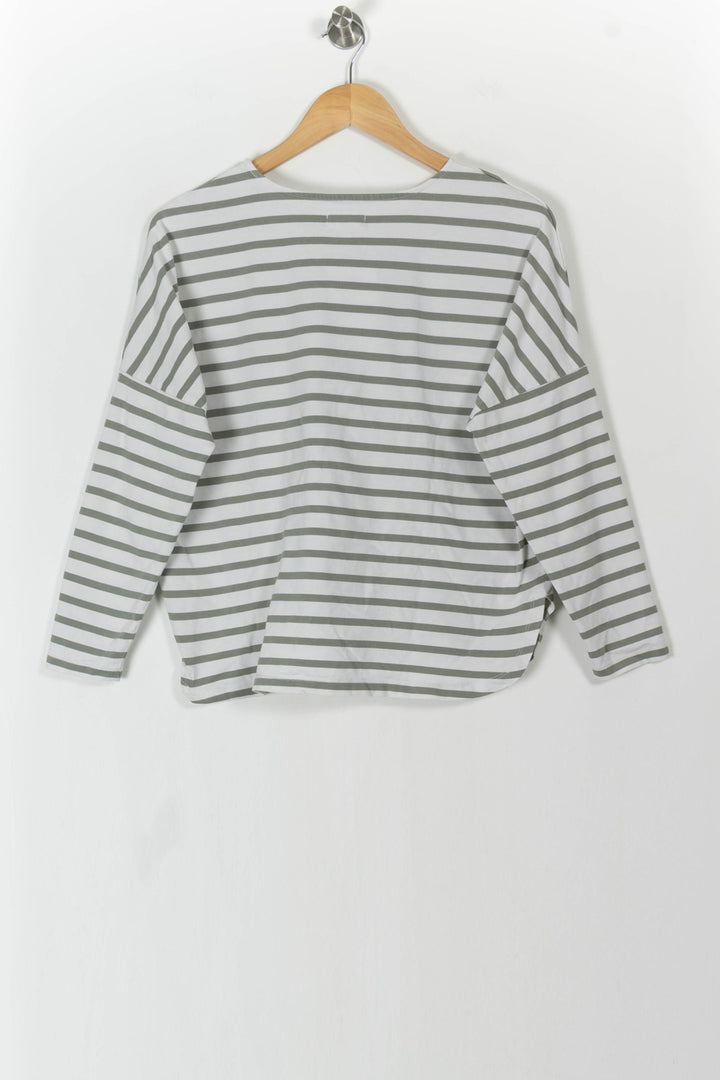 Marinière Blanche et Grise - Taille XS/34 de la marque Des petits hauts | PARAD105980 - Vendu par Paradigme - Image 4