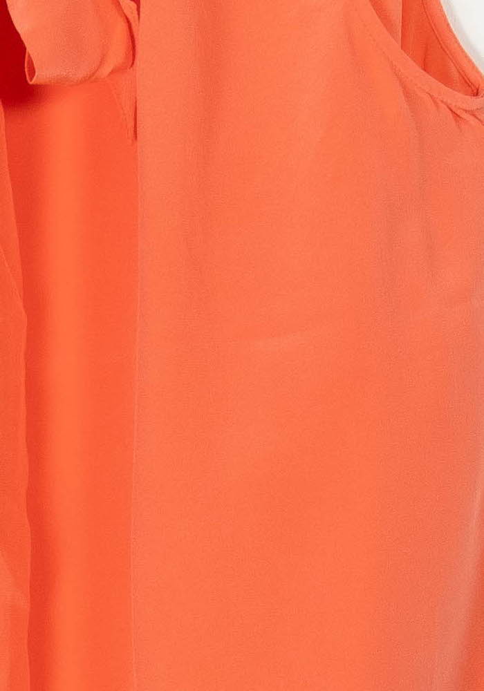 Blouse Orange - Taille S/36 de la marque Sandro | PARAD105985 - Vendu par Paradigme - Image 3
