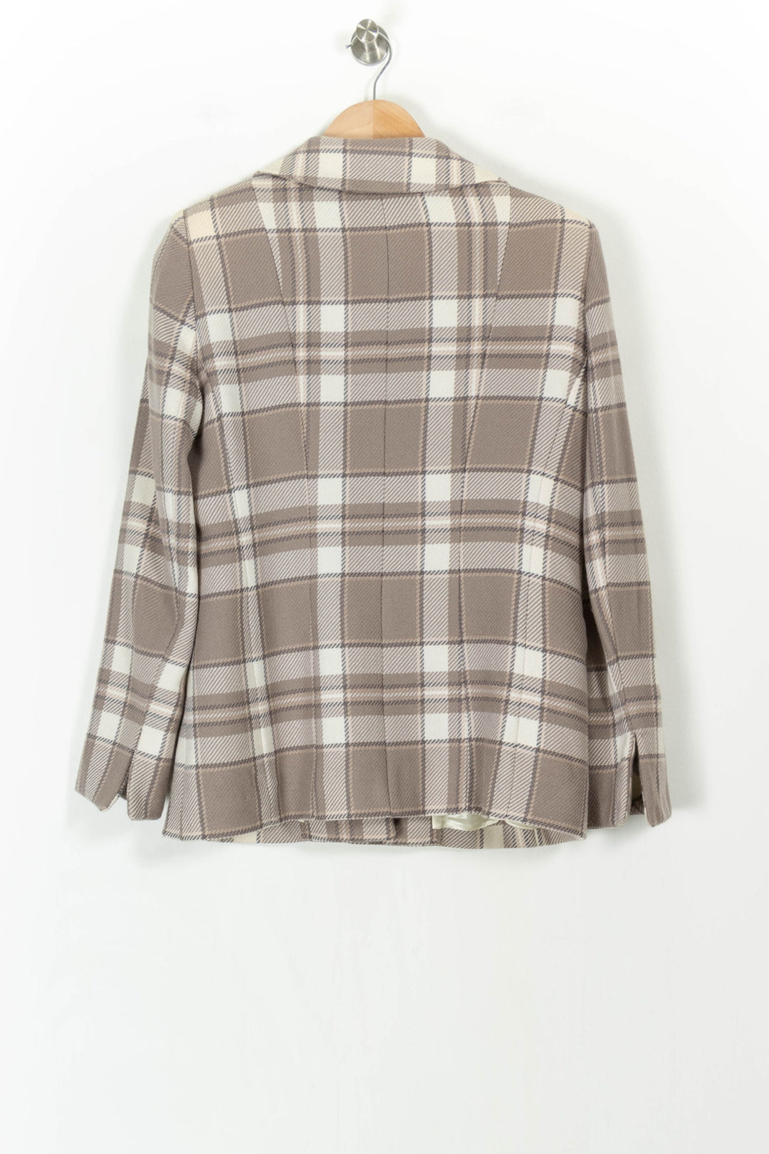 Veste Carreaux Beige et Blanc - Taille XXL/44 de la marque Weill | PARAD105996 - Vendu par Paradigme - Image 4