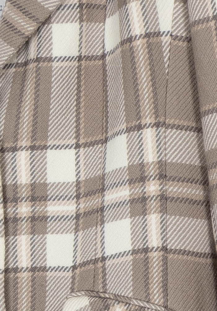Veste Carreaux Beige et Blanc - Taille XXL/44 de la marque Weill | PARAD105996 - Vendu par Paradigme - Image 3