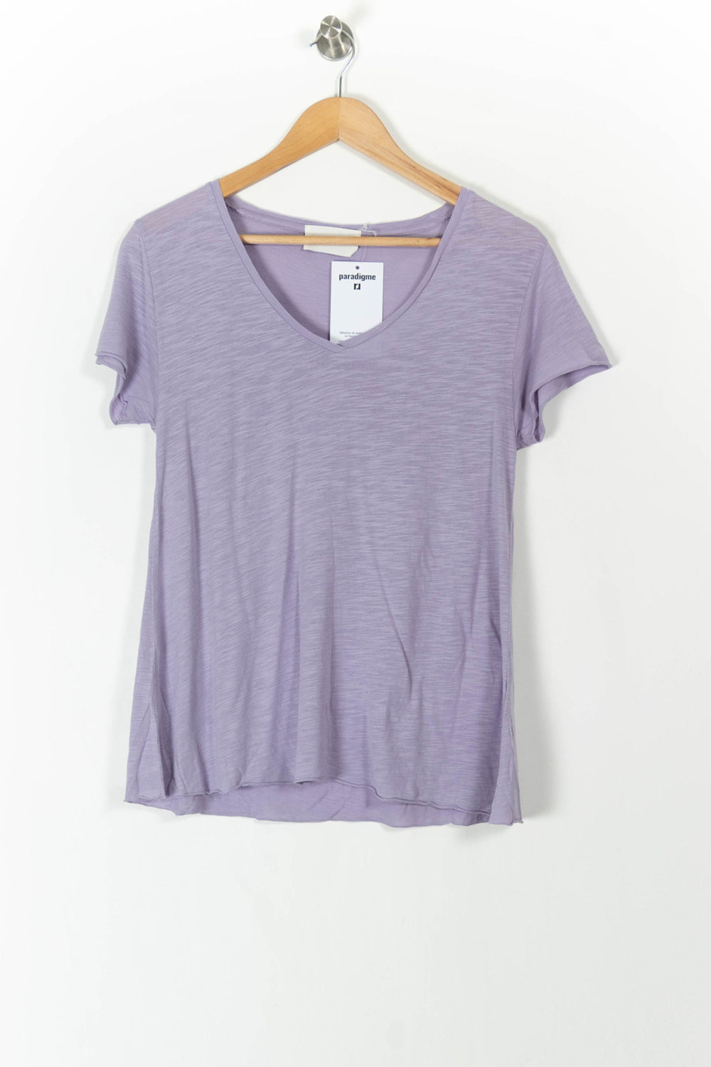 Tee-shirt Violet - Taille S/36 de la marque American Vintage | PARAD105999 - Vendu par Paradigme - Image 2