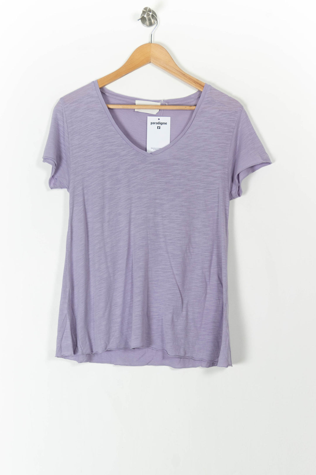 Tee-shirt Violet - Taille S/36 de la marque American Vintage | PARAD105999 - Vendu par Paradigme - Image 2