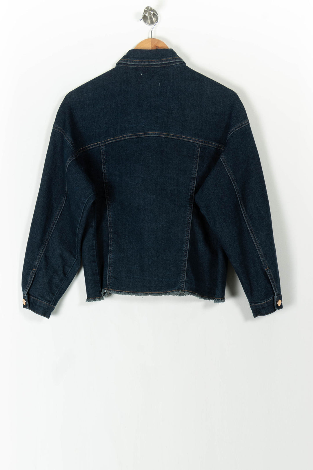 Veste en Jean Bleue - Taille S/36 de la marque Maison 123 | PARAD106002 - Vendu par Paradigme - Image 4