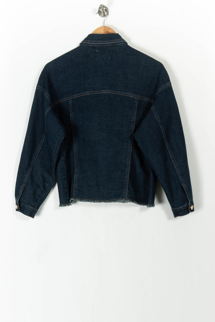 Veste en Jean Bleue - Taille S/36 de la marque Maison 123 | PARAD106002 - Vendu par Paradigme - Image 4