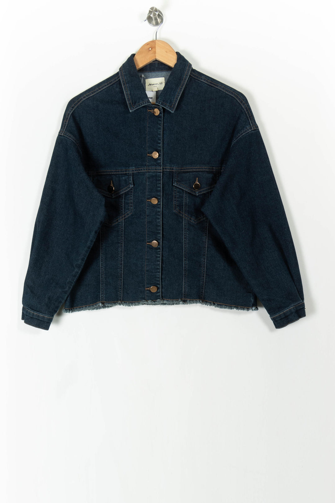 Veste en Jean Bleue - Taille S/36 de la marque Maison 123 | PARAD106002 - Vendu par Paradigme - Image 2