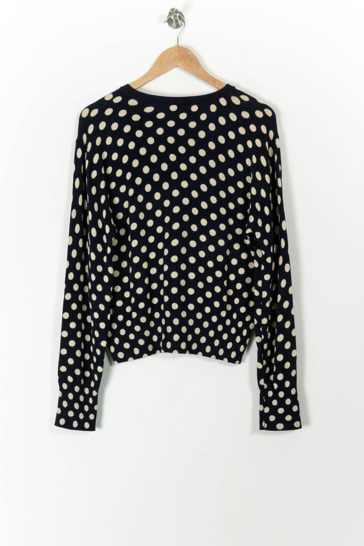 Cardigan Bleu et Blanc - Taille L/40 de la marque Indies | PARAD106015 - Vendu par Paradigme - Image 4