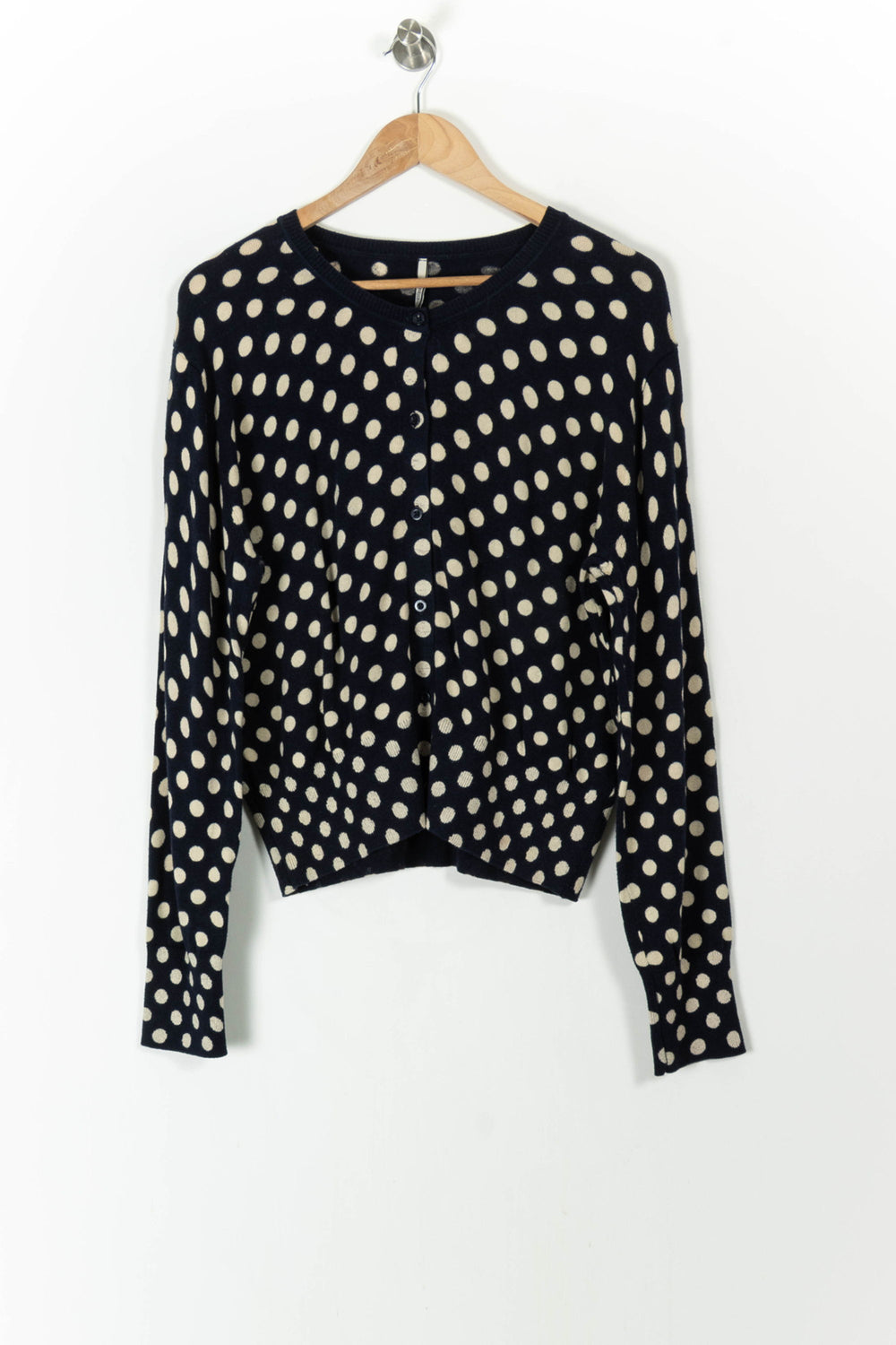 Cardigan Bleu et Blanc - Taille L/40 de la marque Indies | PARAD106015 - Vendu par Paradigme - Image 2