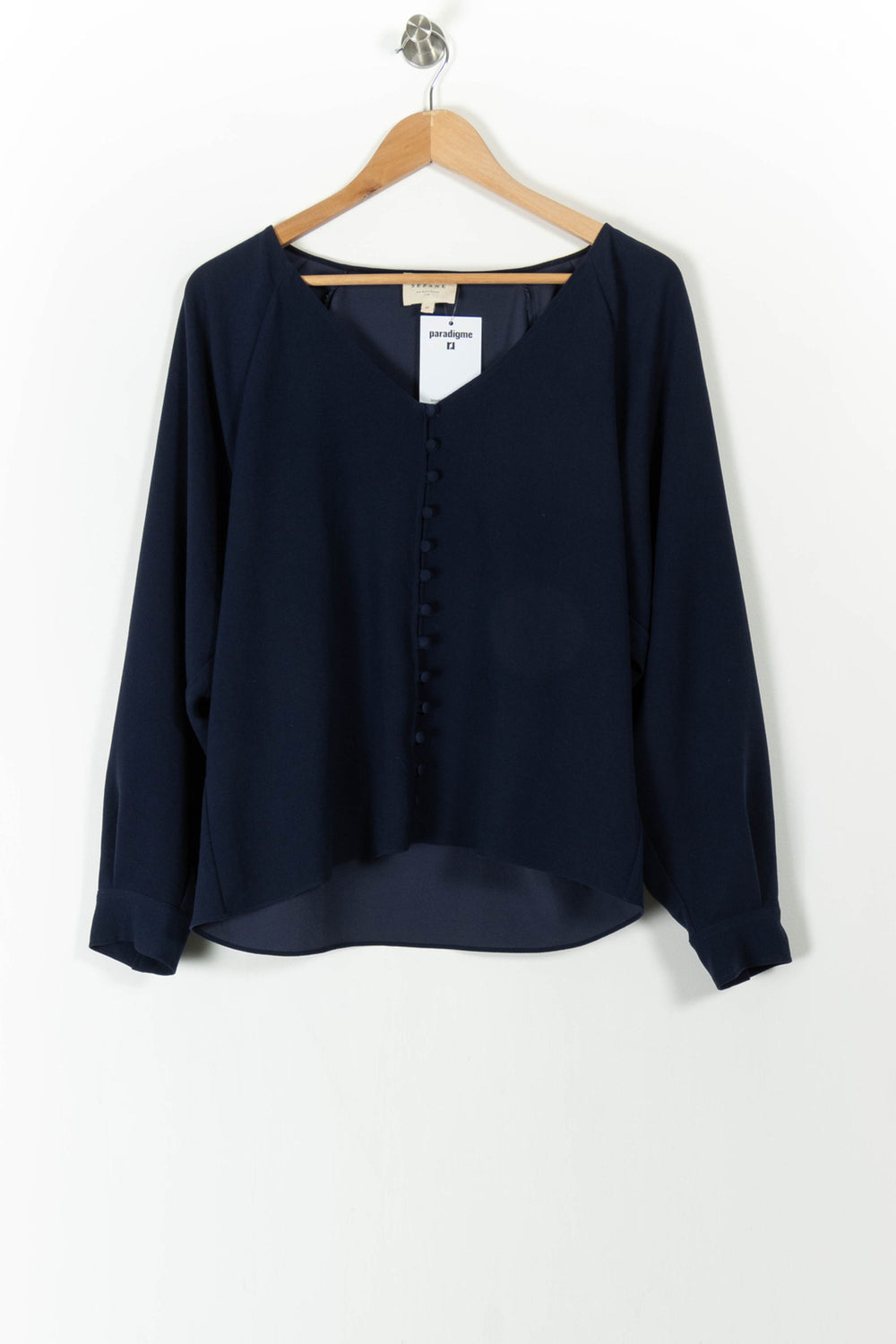 Blouse Bleue - Taille XL/42 de la marque Sézane | PARAD106018 - Vendu par Paradigme - Image 2